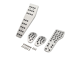 Pedale aus Aluminium und Fußrasten-Kit, RHD. Porsche 986 / 987 / 987C / 996 / 997 DesignTek